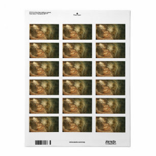 Armer kleiner Bär, 1912 von John Bauer Adressaufkleber