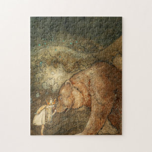 Armer kleiner Bär, 1912 von John Bauer Puzzle