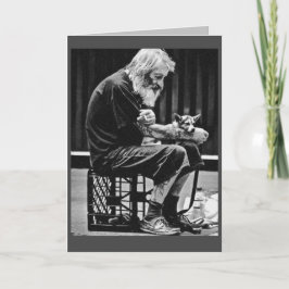 Armer Mann Weihnachten Karte