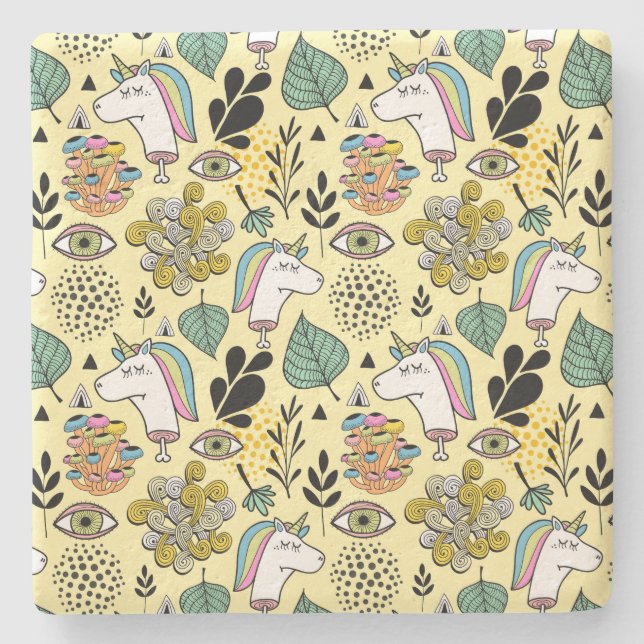 Armes Einhorn Steinuntersetzer (Vorderseite)