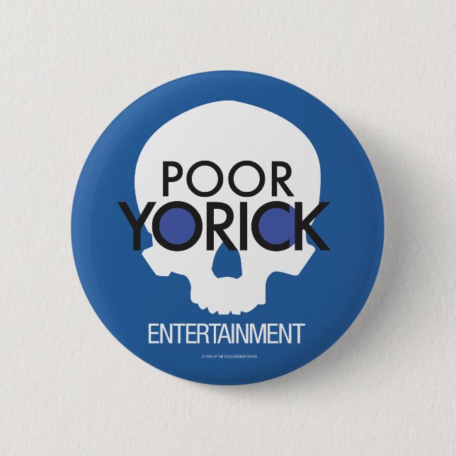 Armes Yorick-Entertainment-Logo Button (Vorderseite)