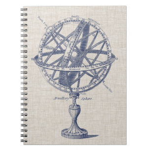 Armillary Sphere Diagramm Notizblock