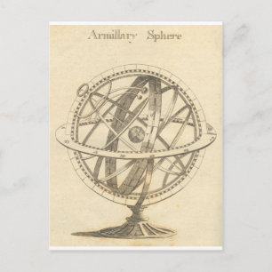 Armillary Sphere Original Sketch Postkarte
