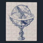 Armillary Sphere Puzzle<br><div class="desc">Armillary Sphere on Linen II von Vision Studio. Armillary Kugel mit einem Leinenhintergrund.</div>