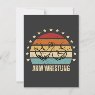 Armmuskel Wrestling Postkarte