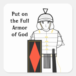 Armor of God Square Sticker