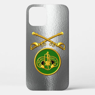 Armored Cavalry Crossed Sabers Metal Case-Mate iPhone Hülle