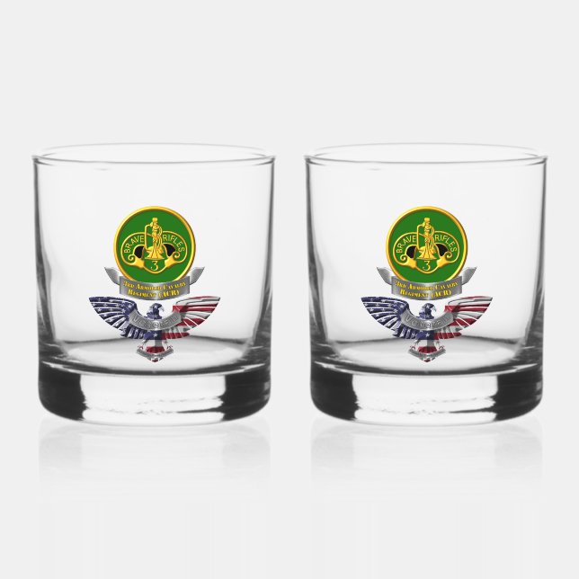 Armored Cavalry Regiment ACR Whiskyglas (Vorderseite)
