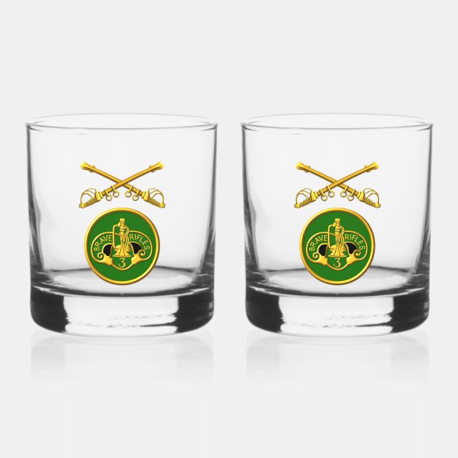 Armored Cavalry Regiment ACR Whiskyglas (Vorderseite)