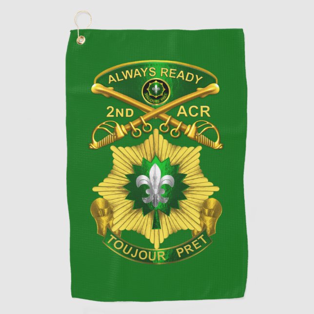 Armored Cavalry Regiment Golfhandtuch (Vorderseite)