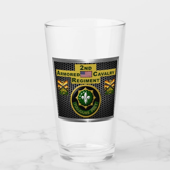 Armored Cavalry Regiment "Immer bereit" Glas (Vorderseite)