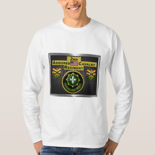Armored Cavalry Regiment "Immer bereit" T-Shirt (Vorderseite)
