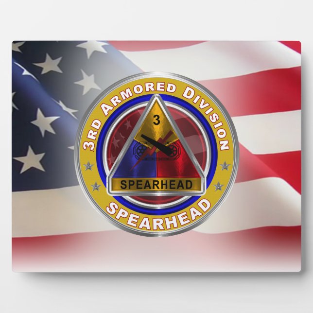 Armored Division "Spearhead" Fotoplatte (Vorderseite)