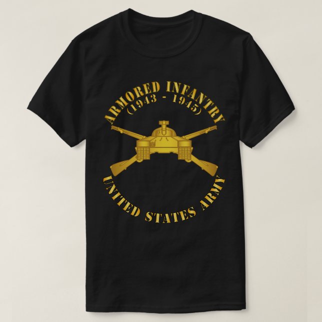 Armored Infantry Branch w BR X T-Shirt (Design vorne)