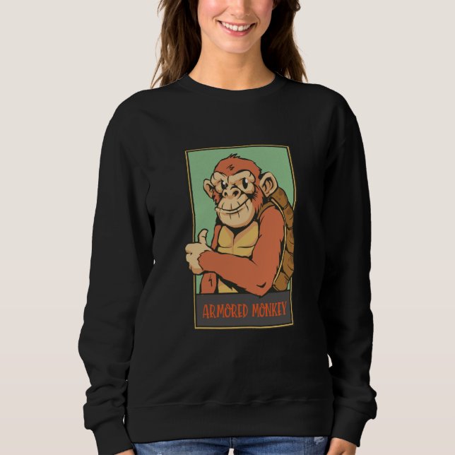 armored monkey sweatshirt (Vorderseite)