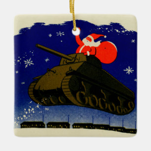 Armored Santa Keramikornament