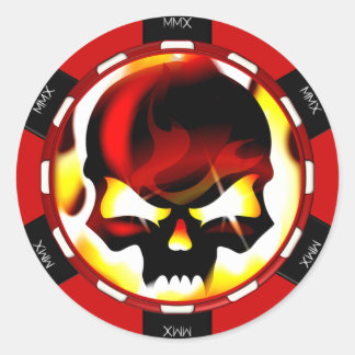 Armored Theory Poker Chip Stickers