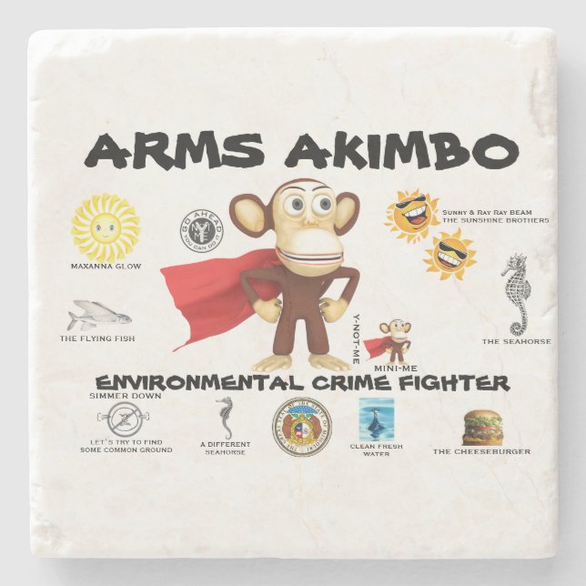 ARMSAKIMBO Steinuntersetzer (Vorderseite)