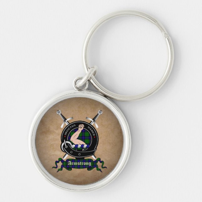 Armstrong Clan Abzeichen Key Rings Schlüsselanhänger (Vorne)