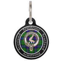 Armstrong Clan Abzeichen & Tartan Personalisiert P