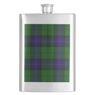 Armstrong Clan Tartan Blau kariert Flachmann
