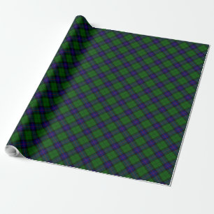 Armstrong Clan Tartan Blau kariert Geschenkpapier