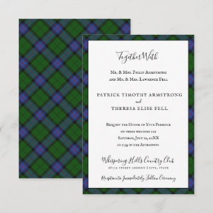 Armstrong-Clan-Tartan-Schottenkaro Einladung