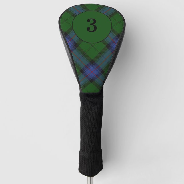 Armstrong Clan Tartan Scottish Kariert Pattern Golf Headcover (Vorderseite)