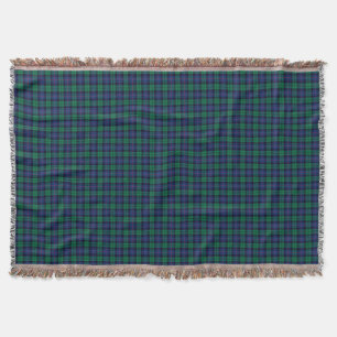 Armstrong Family Tartan Royal Blue und Green Karie Decke