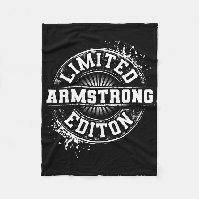 Armstrong Funny Familienname Tree Birthday Reuni Fleecedecke (Vorderseite)