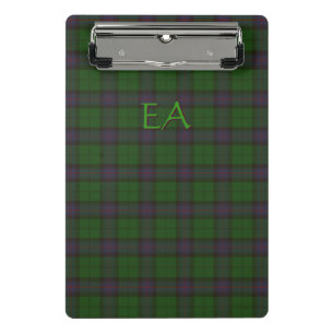 Armstrong Offizieller Clan Tartan mit Ihren Initia Mini Klemmbrett