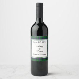 Armstrong Scottish Wedding Wine Label Weinetikett