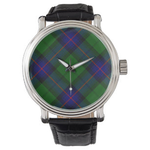 Armstrong Tartan blau und grün kariert Armbanduhr