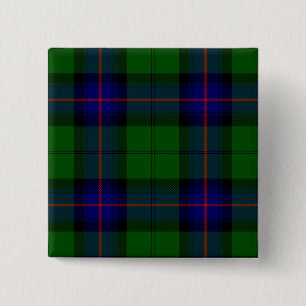 Armstrong Tartan blau und grün kariert Button