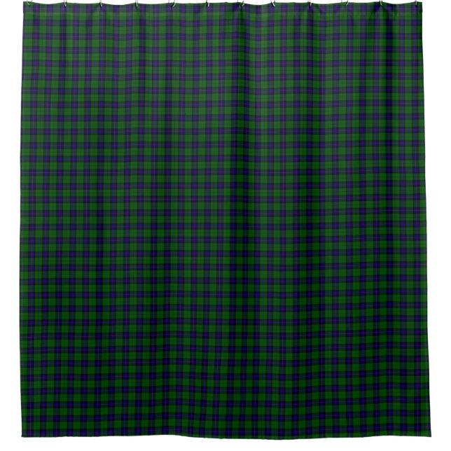 Armstrong Tartan blau und grün kariert Duschvorhang (Vorderseite)