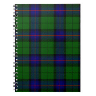 Armstrong Tartan blau und grün kariert Notizblock