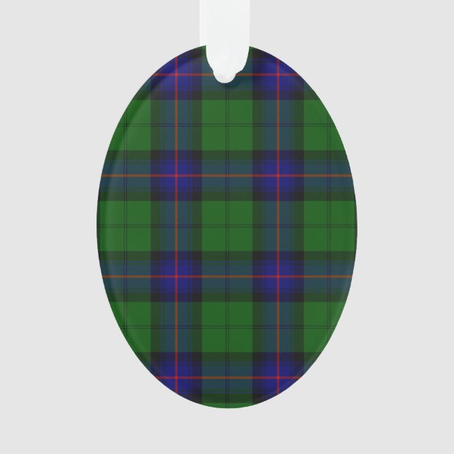 Armstrong Tartan blau und grün kariert Ornament (Vorderseite)