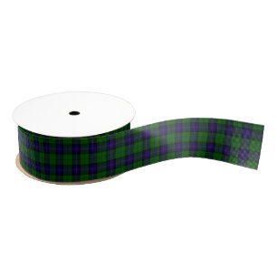 Armstrong Tartan blau und grün kariert Ripsband