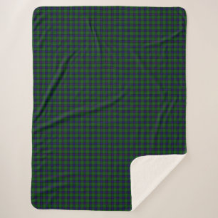 Armstrong Tartan blau und grün kariert Sherpadecke