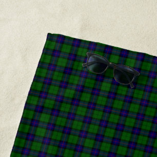 Armstrong Tartan blau und grün kariert Strandtuch