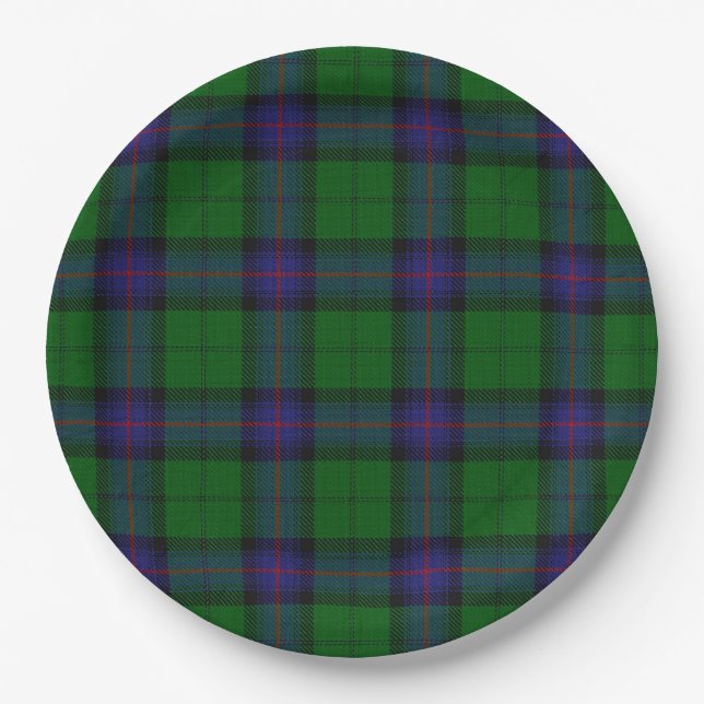 Armstrong Tartan Pappteller (Vorderseite)