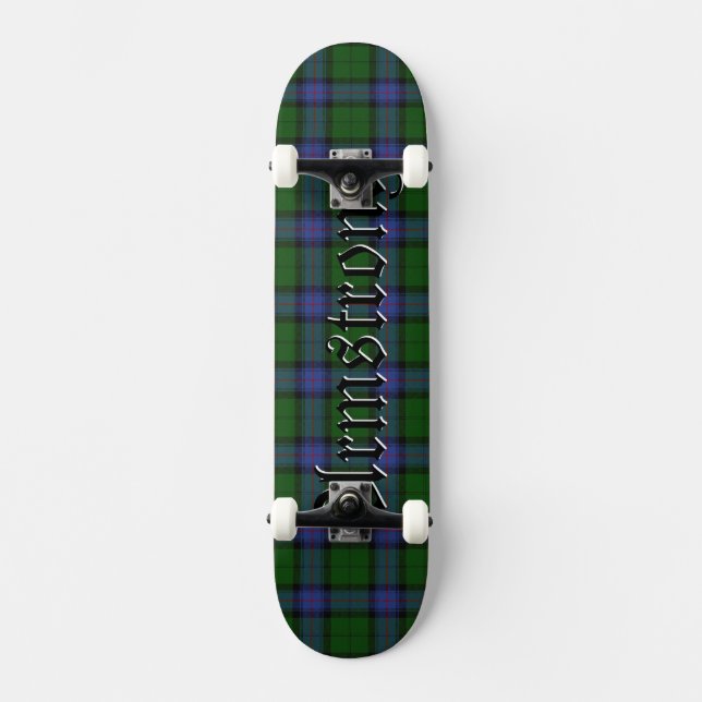 Armstrong Tartan Scottish Kariert Pattern Skateboard (Vorderseite)