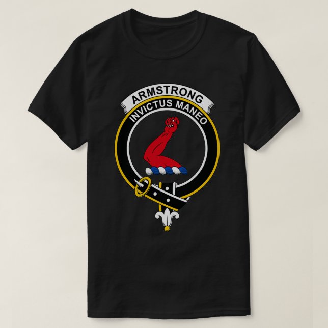 Armstrong Wappen Tartan Clan Scottish Clan T-Shirt (Design vorne)