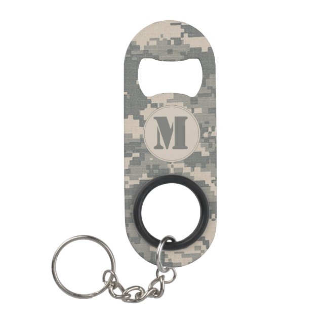 ARMY ACU Camo Mini Bottle Cap Opener Keychain Schlüsselanhänger Flaschenöffner (Vorderseite)
