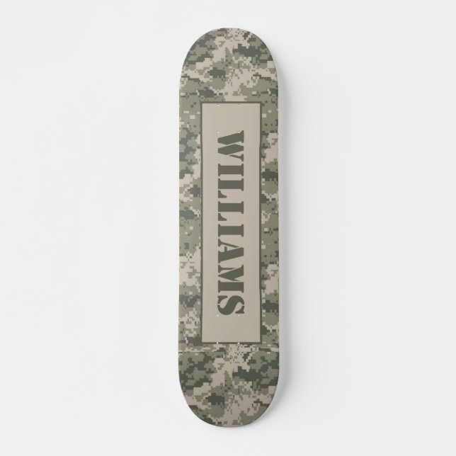 ARMY ACU Camoflauge Digital Camouflage Comp Skateb Skateboard (Vorne)