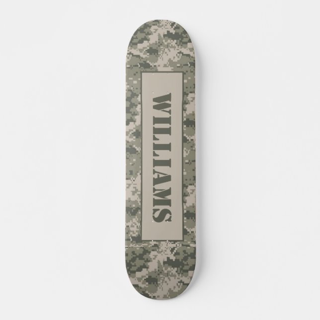 ARMY ACU Camoflauge Digital Old School Skateboard (Vorne)