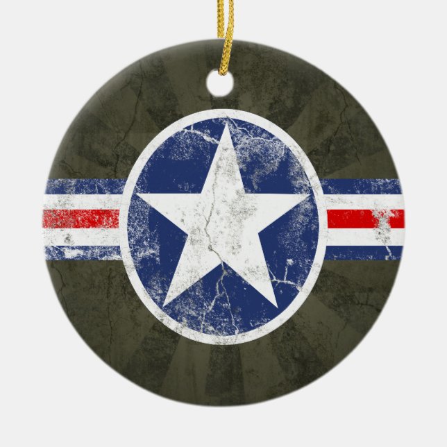 Army Air Corps Vintag Keramikornament (Vorne)