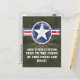 Army Air Corps Vintag Postkarte (Vorderseite/Rückseite Beispiel)