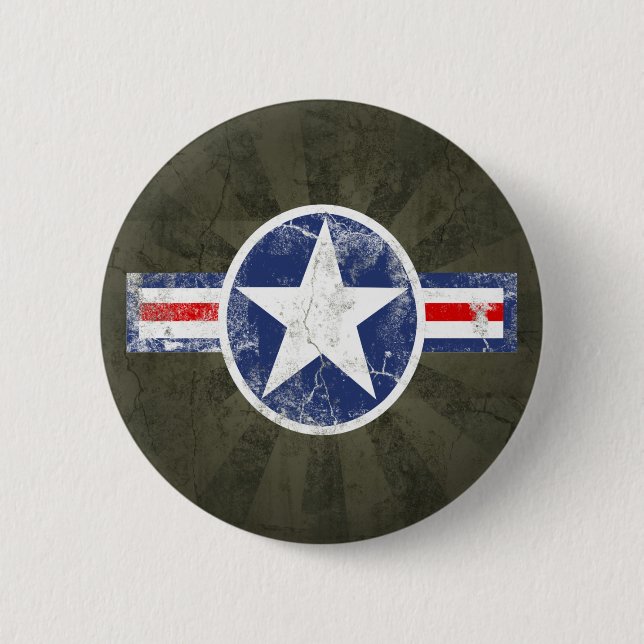 Army Air Corps Vintage Button (Vorderseite)