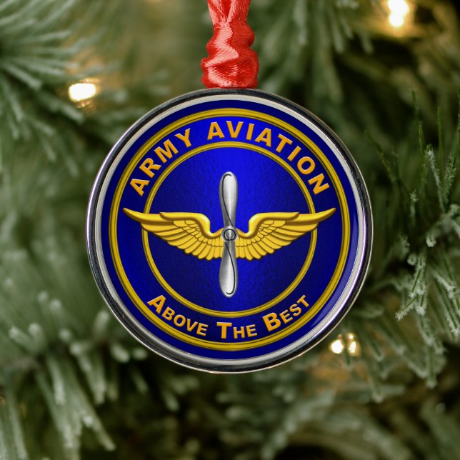 ARMY AVIATION ORNAMENT AUS METALL (Baum)
